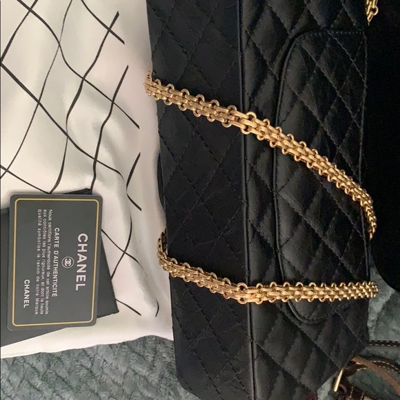 Channel 2.55 calfskin flap bag size medium. - Picture 6 of 8